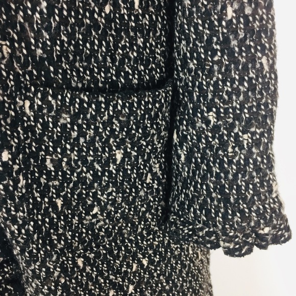 DKNY Wool Sweater Trench Coat Women Size 12 Lined - Picture 3 of 8